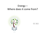 Energy – Where does it come from and why does it produce waste?