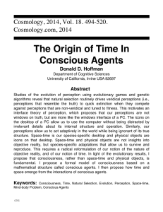 The Origin of Time In Conscious Agents