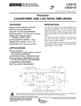 Precision Logarithmic and Log Ratio Amplifier