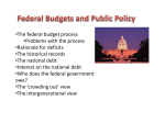 What is a federal deficit?