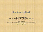 Sciatic nerve block MGMC