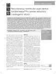 Percutaneous ventricular assist device TandemHeart™ in severe