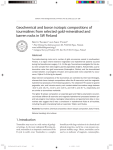 Geochemical and boron isotopic compositions of tourmalines from