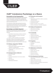 CLEP Introductory Psychology