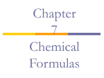 Chapter 7 Chemical Formulas