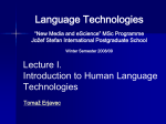 Speech technologies - Natural Language Server, Jožef Stefan Institute