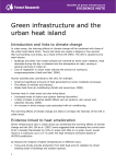 Green infrastructure and the urban heat island
