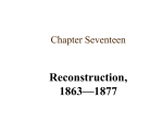 Lecture 17, Reconstruction - Union County Vocational