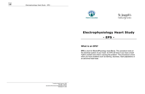 Electrophysiology Heart Study - EPS -