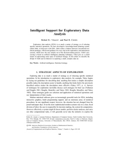 Intelligent Support for Exploratory Data Analysis