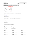 Guided Notes - Trigonometric Ratios