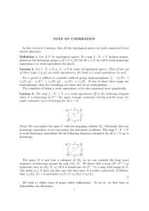 NOTE ON COFIBRATION In this overview I assume