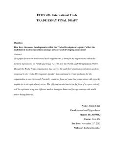 Trade Essay – Final Copy