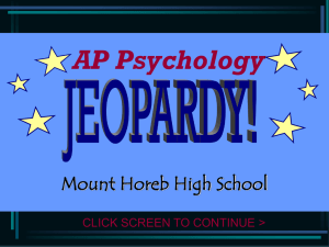 UnitVIIIJeopardy - Mount Horeb Area School District