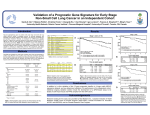 Validation of a Prognostic Gene Signature for Early Stage Non