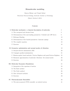 Biomolecular modeling