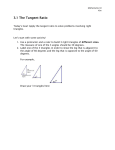 Today`s Goal: Apply the tangent ratio to solve problems