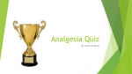 Analgesia Quiz