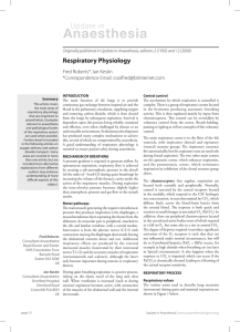 Respiratory Physiology - e-safe