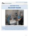 Recovery Room Critical Thinking Handout File