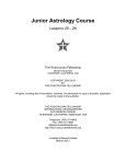 Junior Astrology Course - The Rosicrucian Fellowship