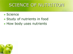 Science of Nutrition