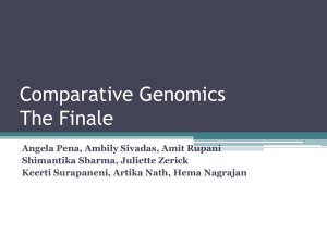 Comparative Genomics Final