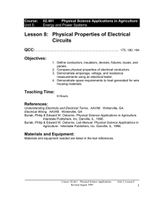 02461-05.8 Physical Properties of Elect Circuits