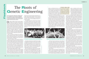 The Roots of Genetic Engineering - Max-Planck