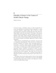 Principles of Justice in the Context of Global Climate Change
