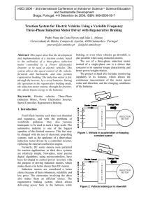 Traction System for Electric Vehicles Using a Variable Frequency