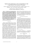 Signal-to-Noise Performance of Two Analog Photonic Links Using