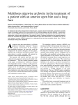 Multiloop edgewise archwire in the treatment of a patient with an