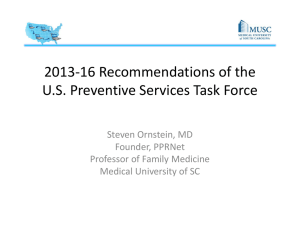 2013‐16 Recommendations of the US Preventive Services Task Force