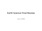 Earth Science Final Review