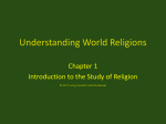 1 - Understanding World Religions