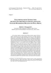 electromagnetic interaction between environmental fields and living