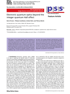 Electronic quantum optics beyond the integer quantum Hall effect