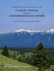 CLIMATE CHANGE CONSERVATION OF NATURE