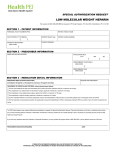 Low Molecular Weight Heparin Special Authorization Form