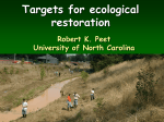 Targets for ecological restoration