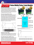 Pulse Width/Pulse Train Module