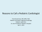 Reasons to Call a Pediatric Cardiologist