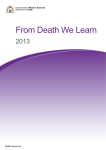 From Death We Learn - Department of Health WA
