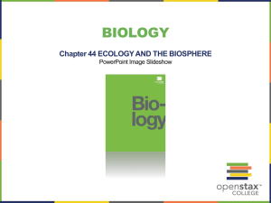 Chapter 44: Ecology and the Biosphere