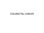 COLORECTAL CANCER