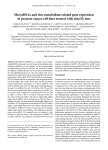 MicroRNAs and zinc metabolism-related gene