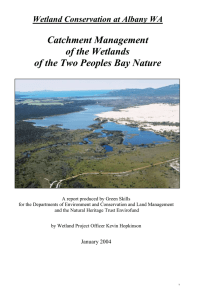 Catchment Management of the Wetlands of the Two