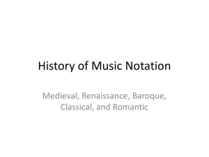History of Music Notation