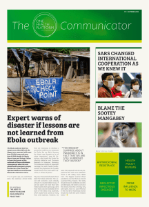 Expert warns of disaster if lessons are not learned from Ebola outbreak